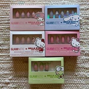 glamnetic hello kitty and friends press on nails set